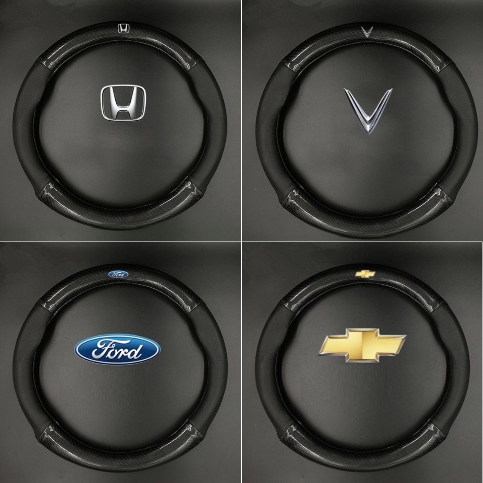 Bọc Vô Lăng ô tô Carbon cao cấp - đủ logo các hãng