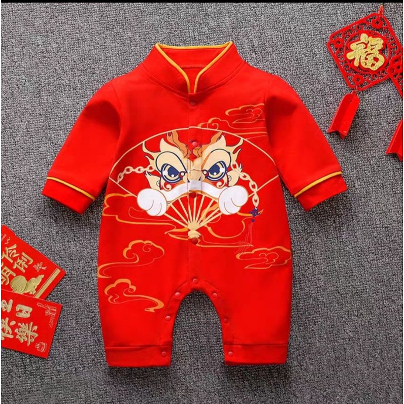 Bodysuit Tết cho bé nỉ bông