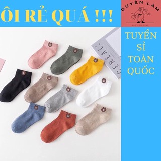 Tất gấu cổ ngắn - tất, vớ gấu cổ ngắn kèm túi đựng