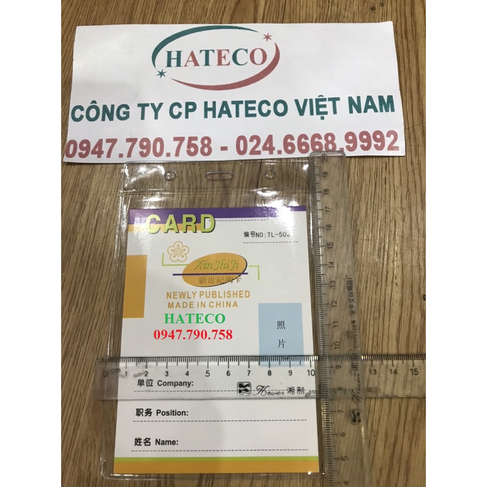 BAO THẺ TÊN 503, DỌC, KT 110*160mm  - Thẻ đeo nhân viên