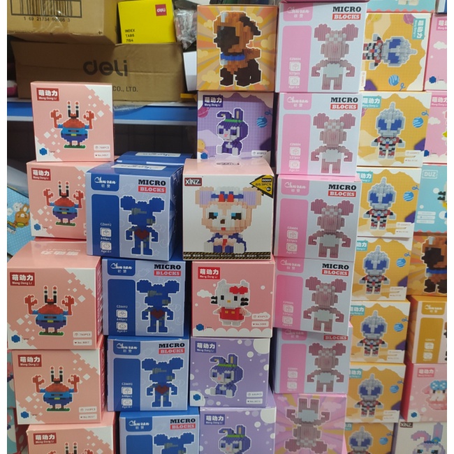 Lego mini 3D - 12 Cung hoàng đạo - Nhân vật hoạt hình - Mẫu mới - Chọn mẫu