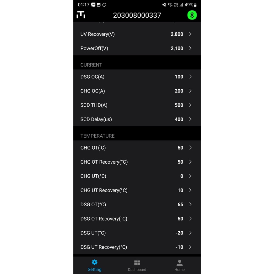BMS 16S 100A cho Pin LifePO4 có bluetooth BMS-S-S16A100T