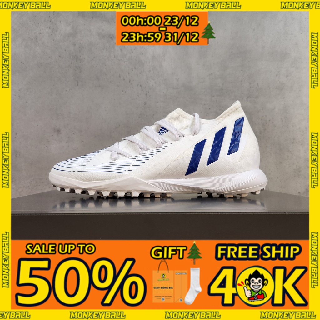Giày đá bóng Adidas Predator Edge.3 TF - GX0000 - Trắng Xanh