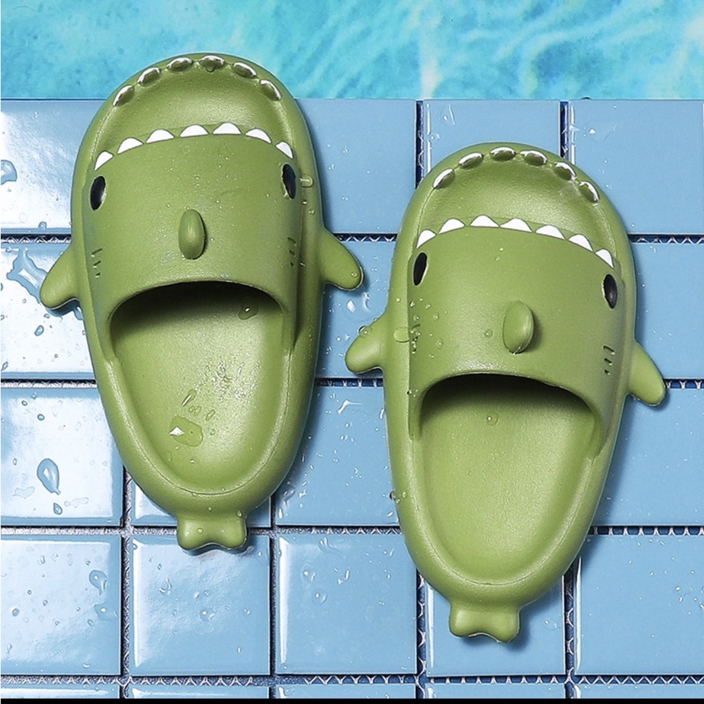 Dép cá mập cho người lớn đi trong nhà, ngoài trời dép siêu nhẹ đáng yêu chống trượt mới dành cho nam và nữ
