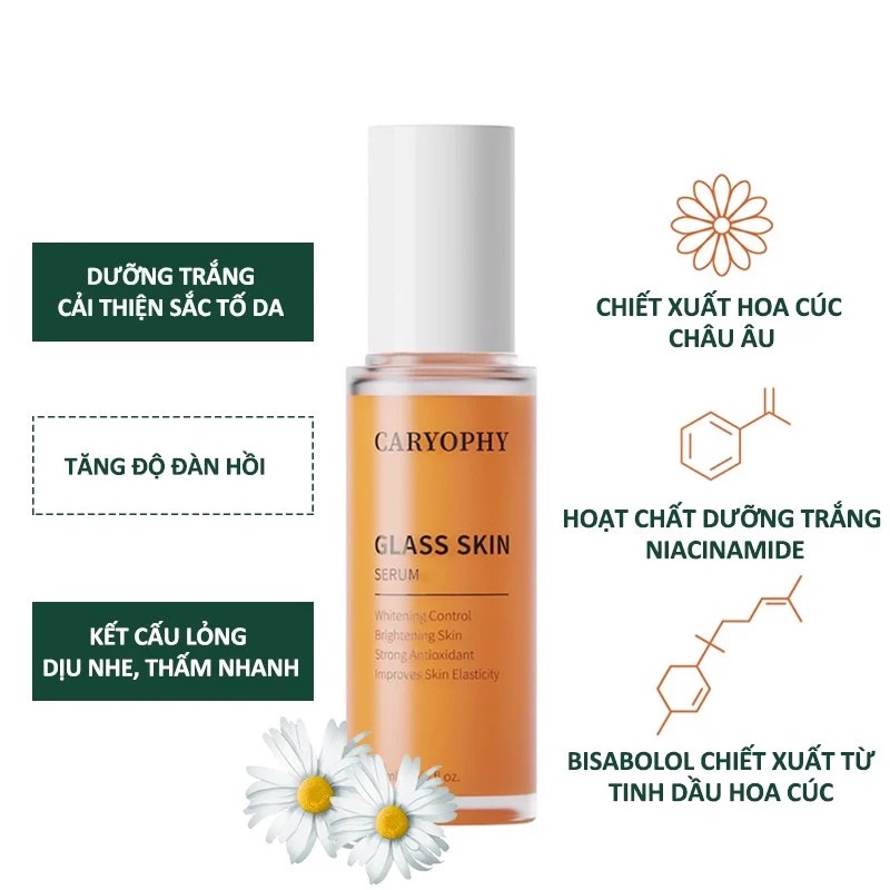 [MUA 1 TẶNG 1 MASK] Tinh Chất Dưỡng Sáng Da Caryophy GLASS SKIN Serum 50ml