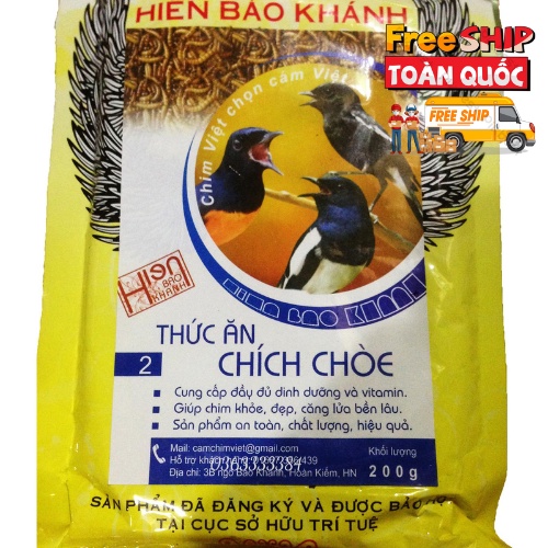 Cám chim chào mào, chích choè Hiển Bảo Khánh số 1, 2, Pkchim phụ kiện chim cảnh