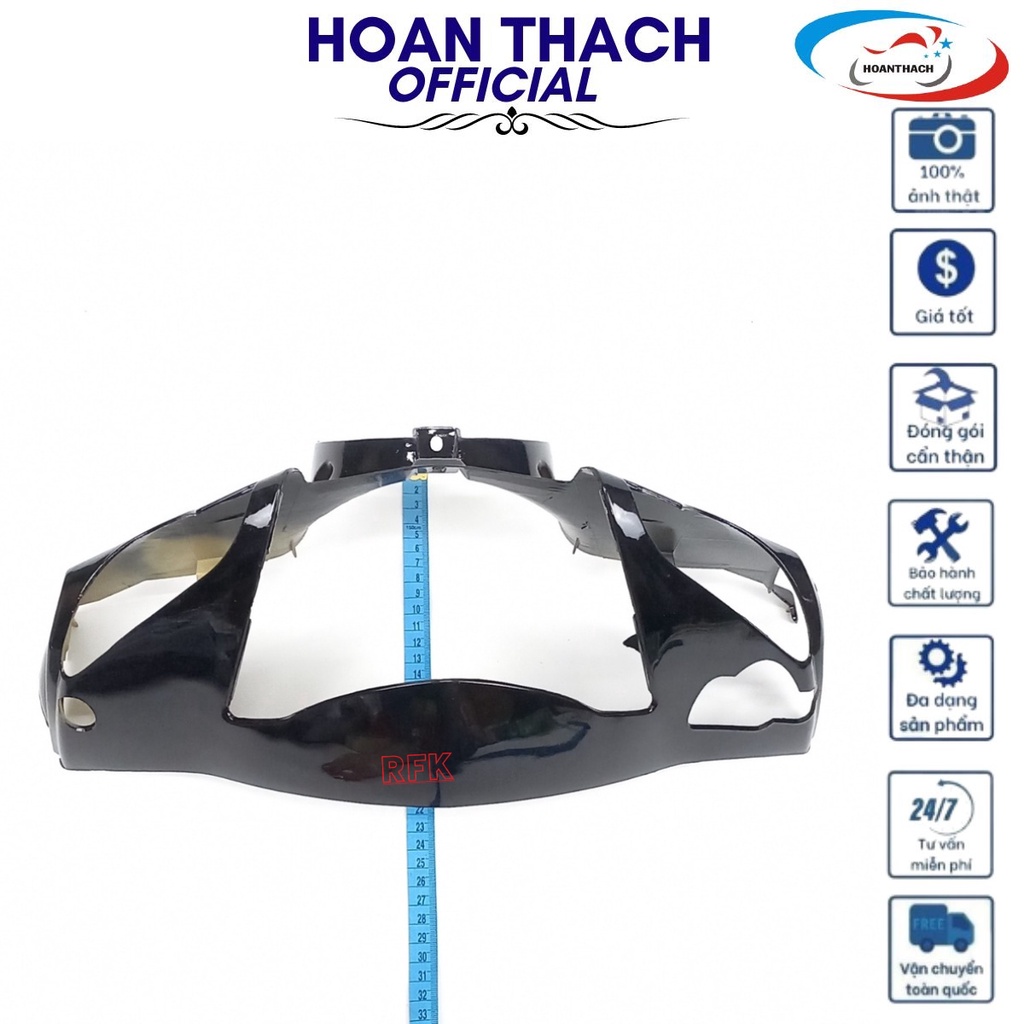 Ốp Đầu Trước Xe Máy Wave Rs Đen Đĩa nhựa đài loan, Hoanthach SP003660