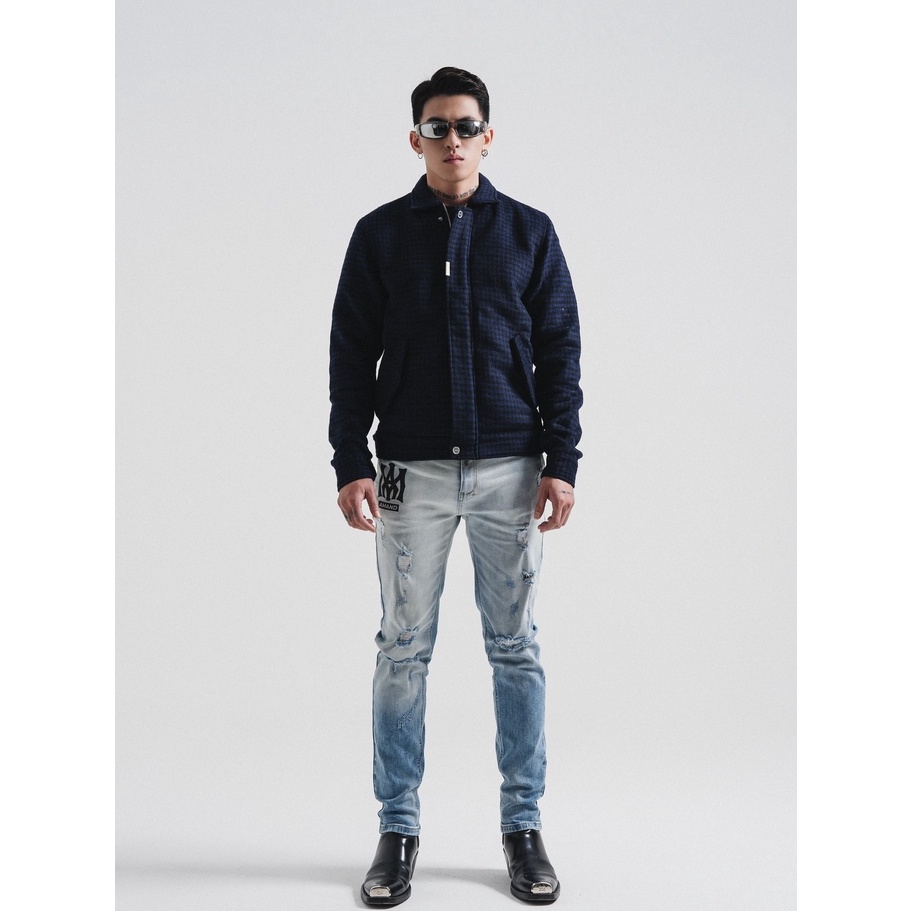 Áo khoác Amand Pattern Jacket -Navy Black