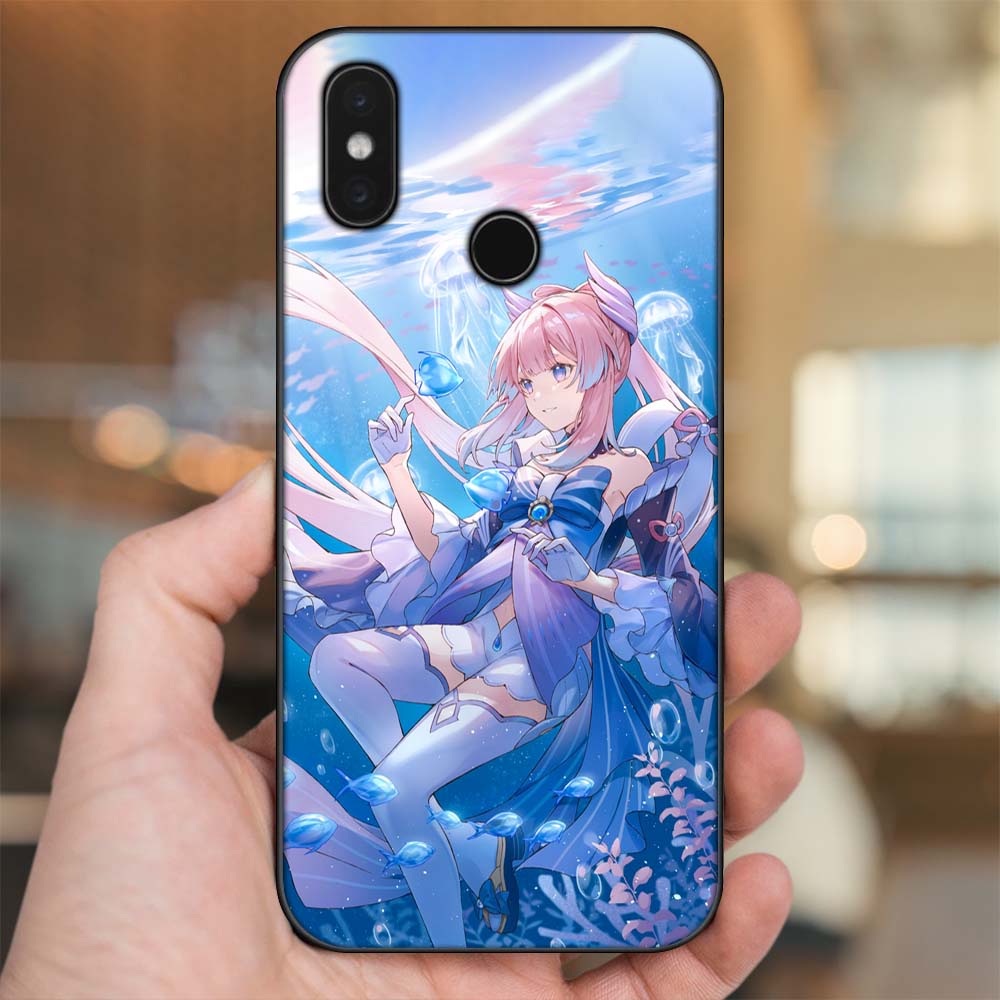 Ốp lưng Xiaomi Mi 8, Mi 8 SE viền đen in hình Sangonomiya Kokomi Genshin Impact