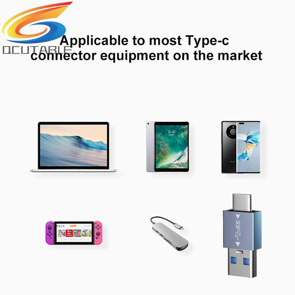 Đầu Chuyển Đổi OTG USB3.1 Sang Type-C 2 Trong 1 10Gbps Cho Laptop / Máy Tính Bảng / Điện Thoại Thông Minh
