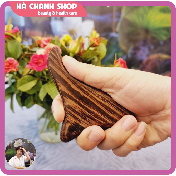 Dụng Cụ Ấn Huyệt Hình Tam Giác Bằng Gỗ Mun Dụng Cụ Massage Chân Massage Body Hình Chim Én Đa Năng Cưu Ấn Huyệt Gỗ