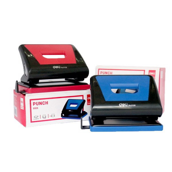 Máy bấm lỗ Deli 0103 đục 2 lỗ (10 tờ/ lần)