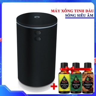 MÁY KHUẾCH TÁN TINH DẦU cao cấp cho xe ô tô và Gia đình - Máy phun sương công nghệ siêu âm, Cổng USB, LED 7 màu