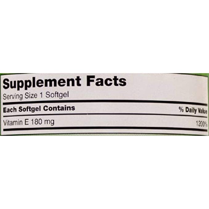 Kirkland Signature - Viên Uống Bổ Sung Vitamin E, Giúp Làm Đẹp Da 180mg 500 Viên