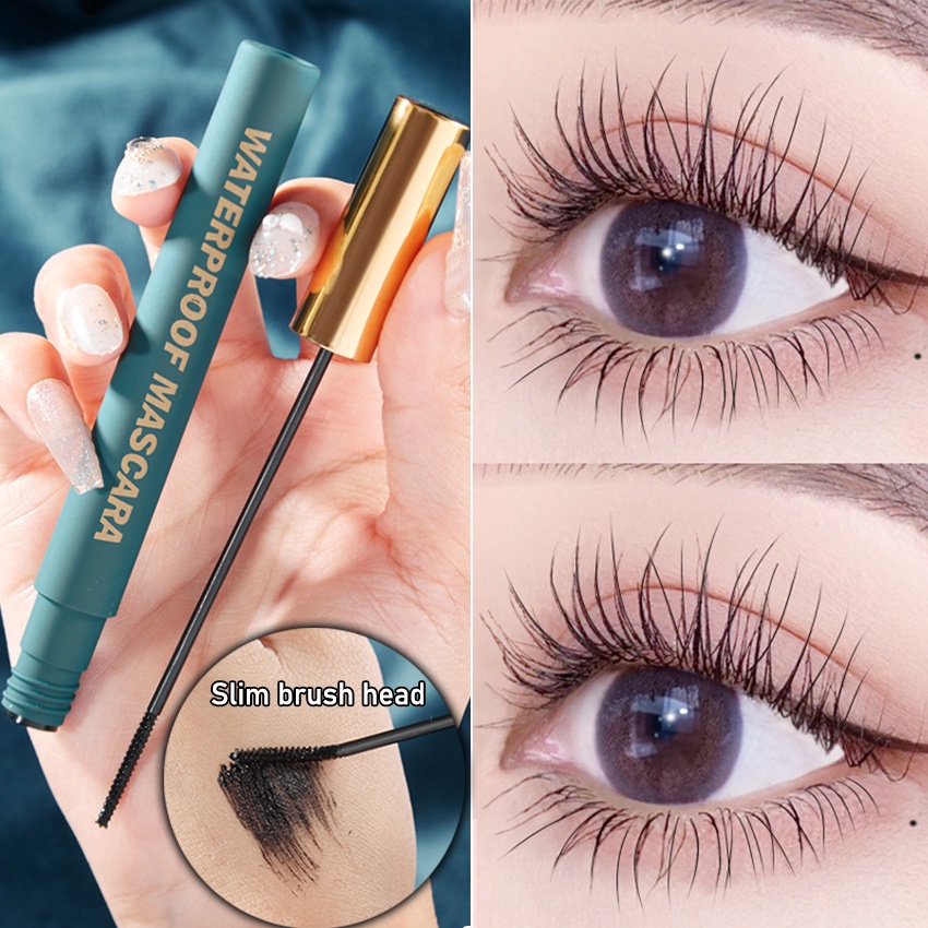 Mascara màu cho nữ thanh mảnh kiểu dáng siêu dài không lem không lem lâu trôi không thấm nước và mồ hôi Đầu cọ mảnh