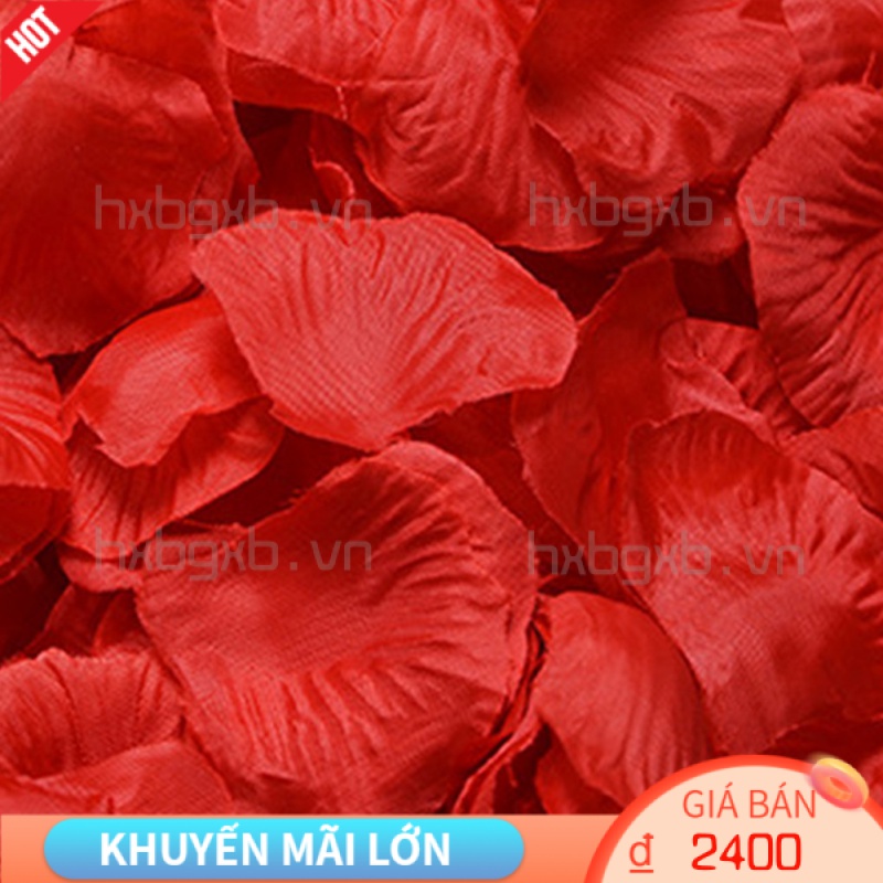 HXBGXB 100pcs Silky Rose Petals Flower Cloth Petal Decoration Wedding Party Decoration Flower Favors