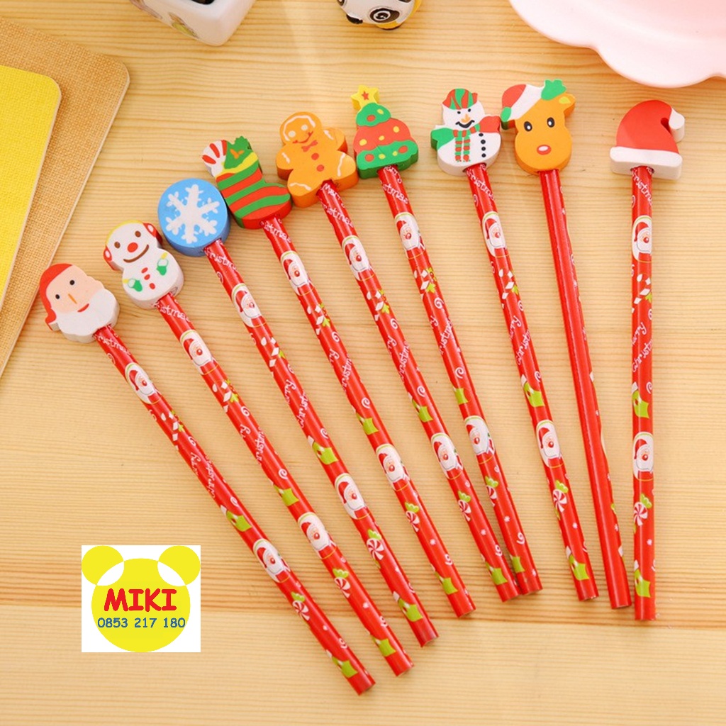 BÚT CHÌ ĐẦU GÔM NOEL