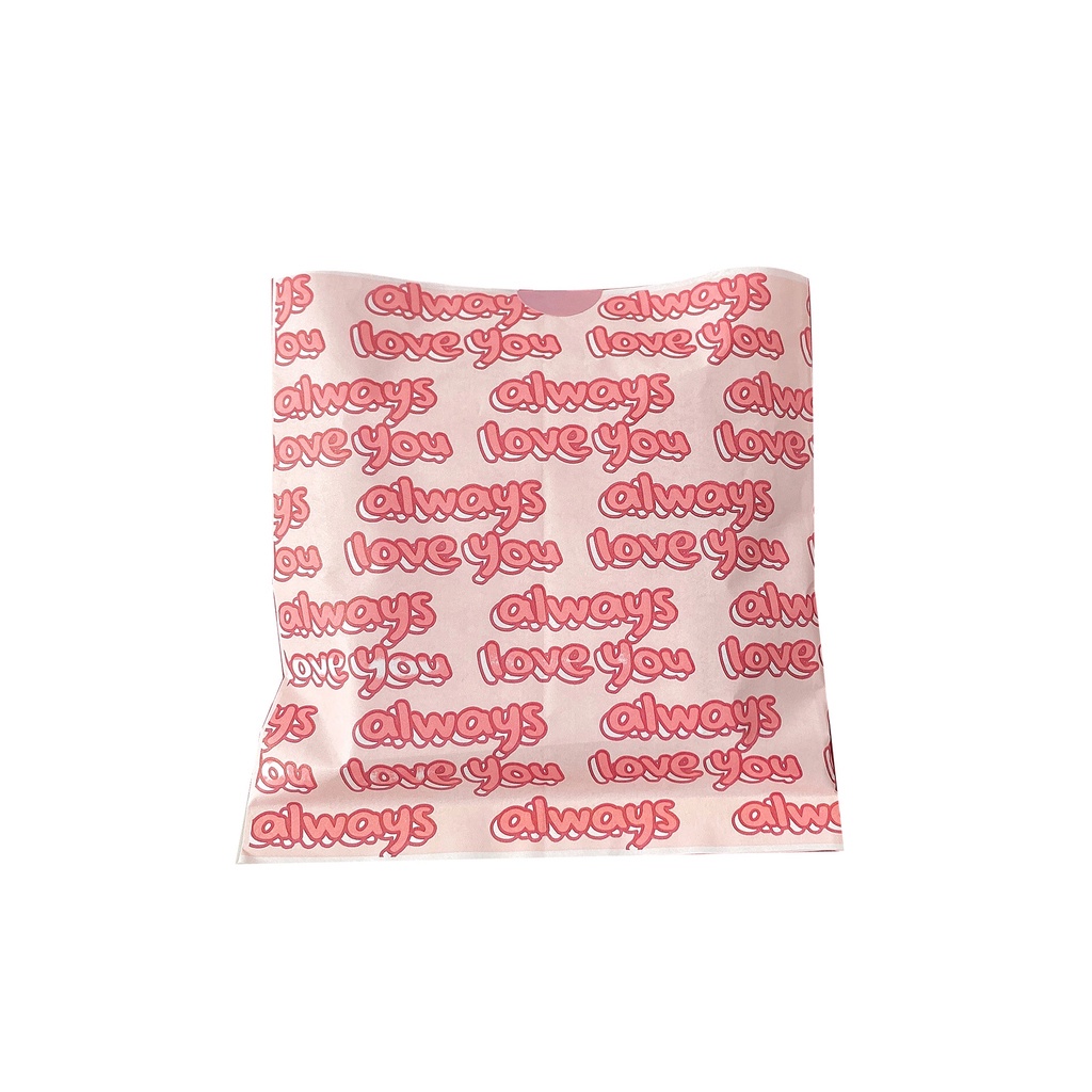 Túi Giấy Đựng Quà Tặng ins Blogger 'S same love Xinh Xắn Dễ Thương