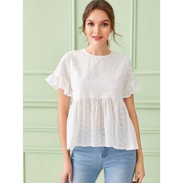 Rập giấy áo nữ babydoll tay nhún xoè( rập giấy cắt sẵn)