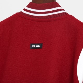 Áo khoác Bomber varsity jacket Dewe Teddy - Màu Đỏ