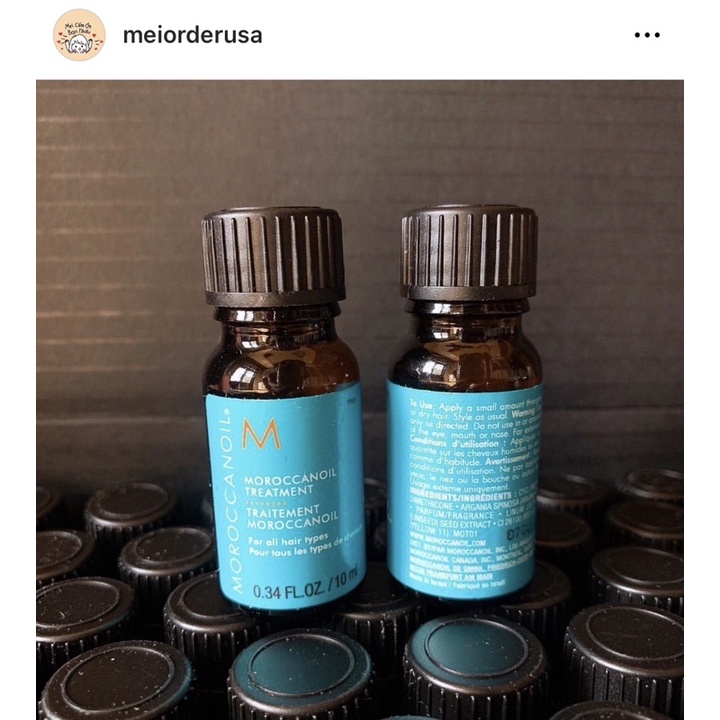 Tinh dầu dưỡng tóc MOROCCANOIL cho tóc nhuộm minisize 10ML