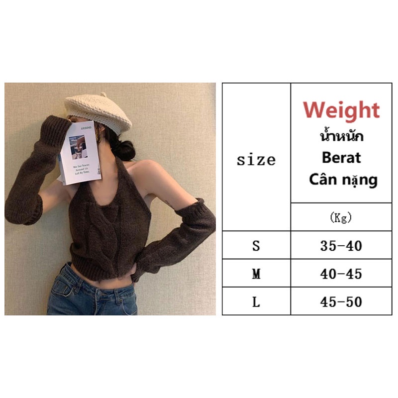 Áo kiểu XINLANYASHE dệt kim không tay phong cách Hàn Quốc gợi cảm dành cho nữ