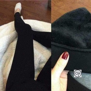 Quần legging lót lông trơn cho nữ