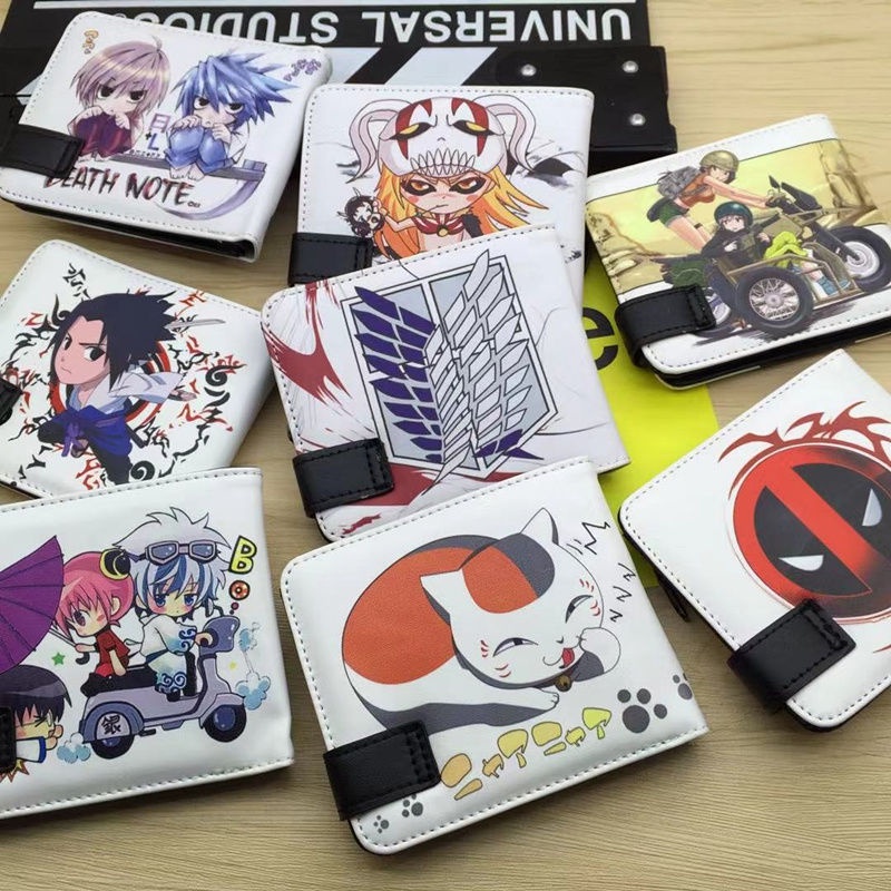 Ví Ngắn Đựng Tiền Xu Họa Tiết Hoạt Hình Anime Độc Đáo Cho Nam