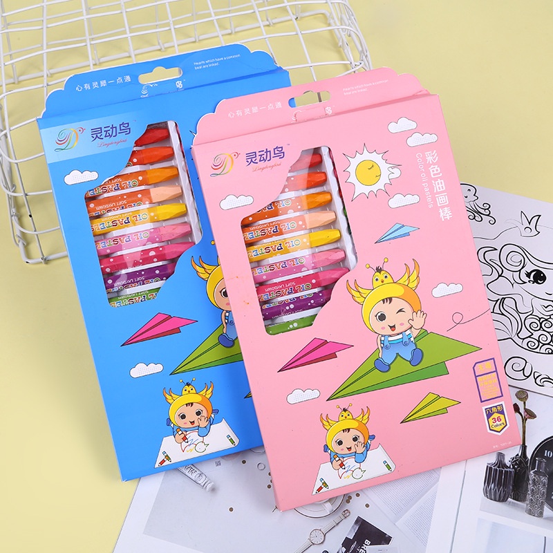 Màu sáp dầu OIL PASTELS cho bé bộ màu sáp 12 18 24 màu