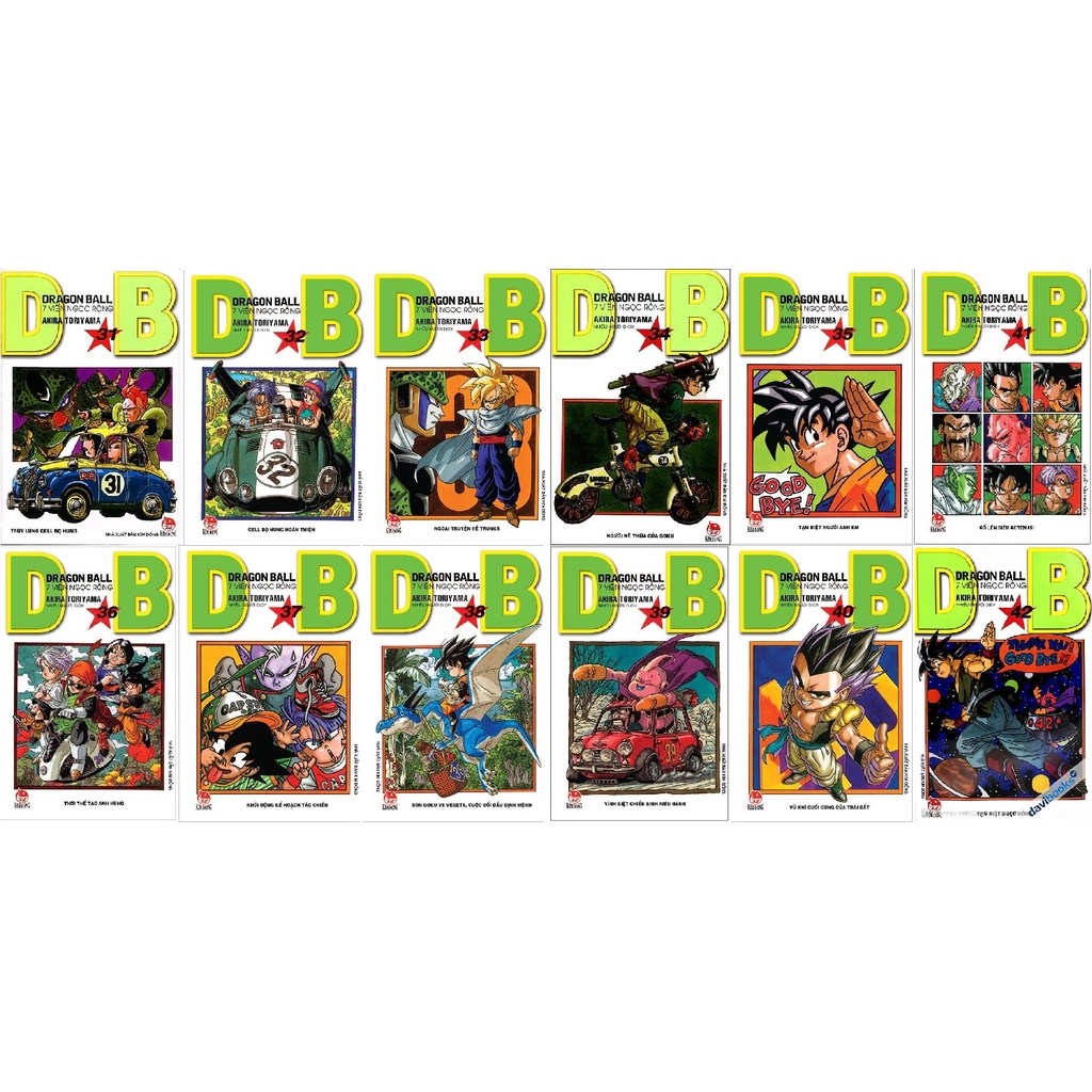 Sách - Combo 12 truyện Dragon Ball 7 viên ngọc rồng - từ tập 31 đến tập 42