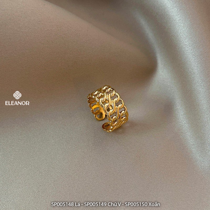 Nhẫn nữ hở Eleanor Accessories nhiều họa tiết phụ kiện trang sức 5148