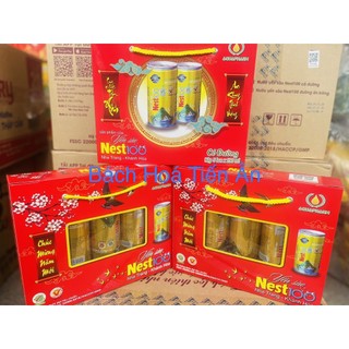 Yến Hộp quà ( hộp lớn ) Nest100  Khánh Hòa  5 lon  x 190ml tết an khang