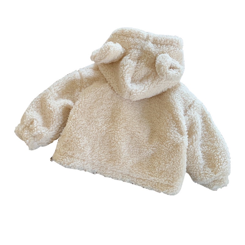 Áo ông cừu mẫu hotdea tai gấu ấm áp dễ thương cho bé