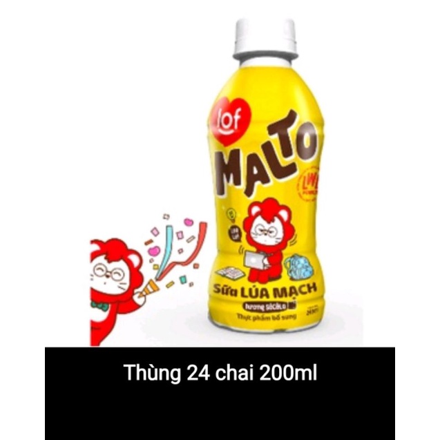 Thùng 48 hộp sữa lof malto socola lúa mạch tặng balo - ảnh sản phẩm 3