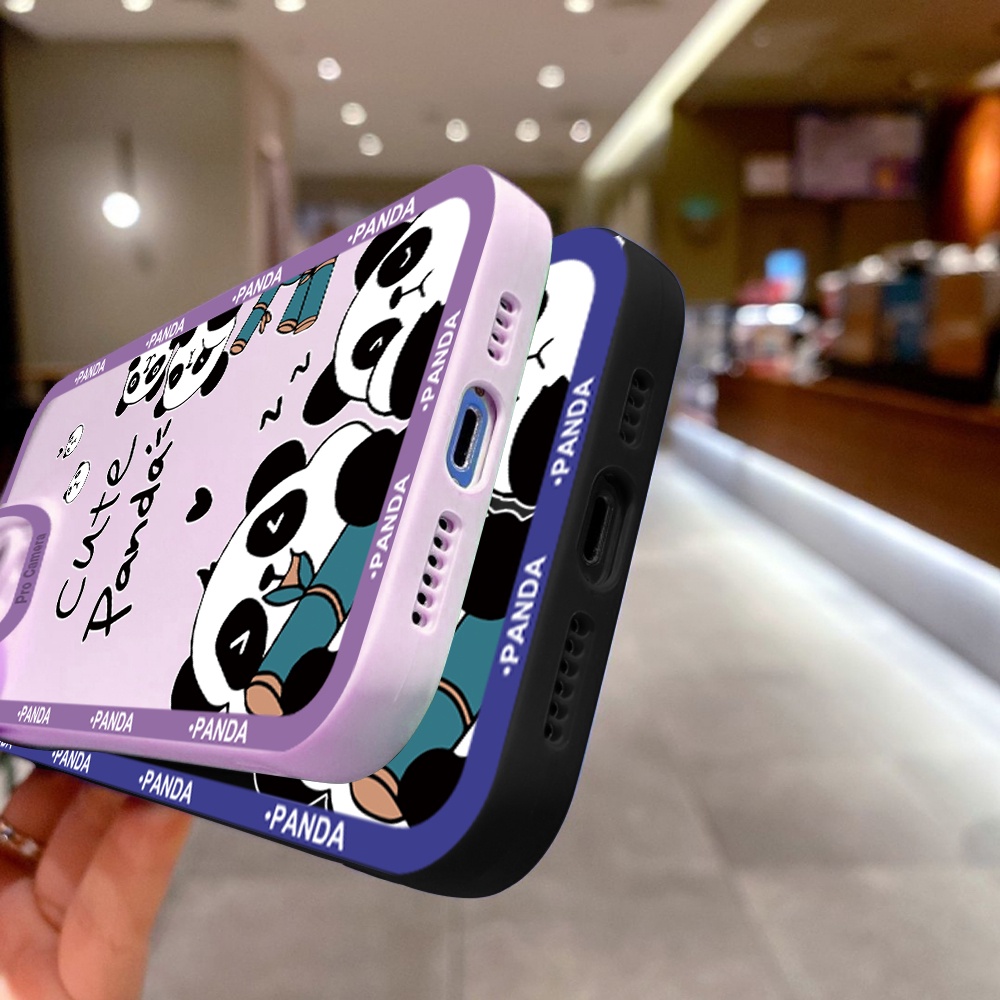 OPPO A15 A15S A7 A5S A12 A12S A9 A5 A31 A3S A12E A53 A33 A92 A52 2020 Cho Ốp lưng điện thoại In Hình Cute Cute Panda