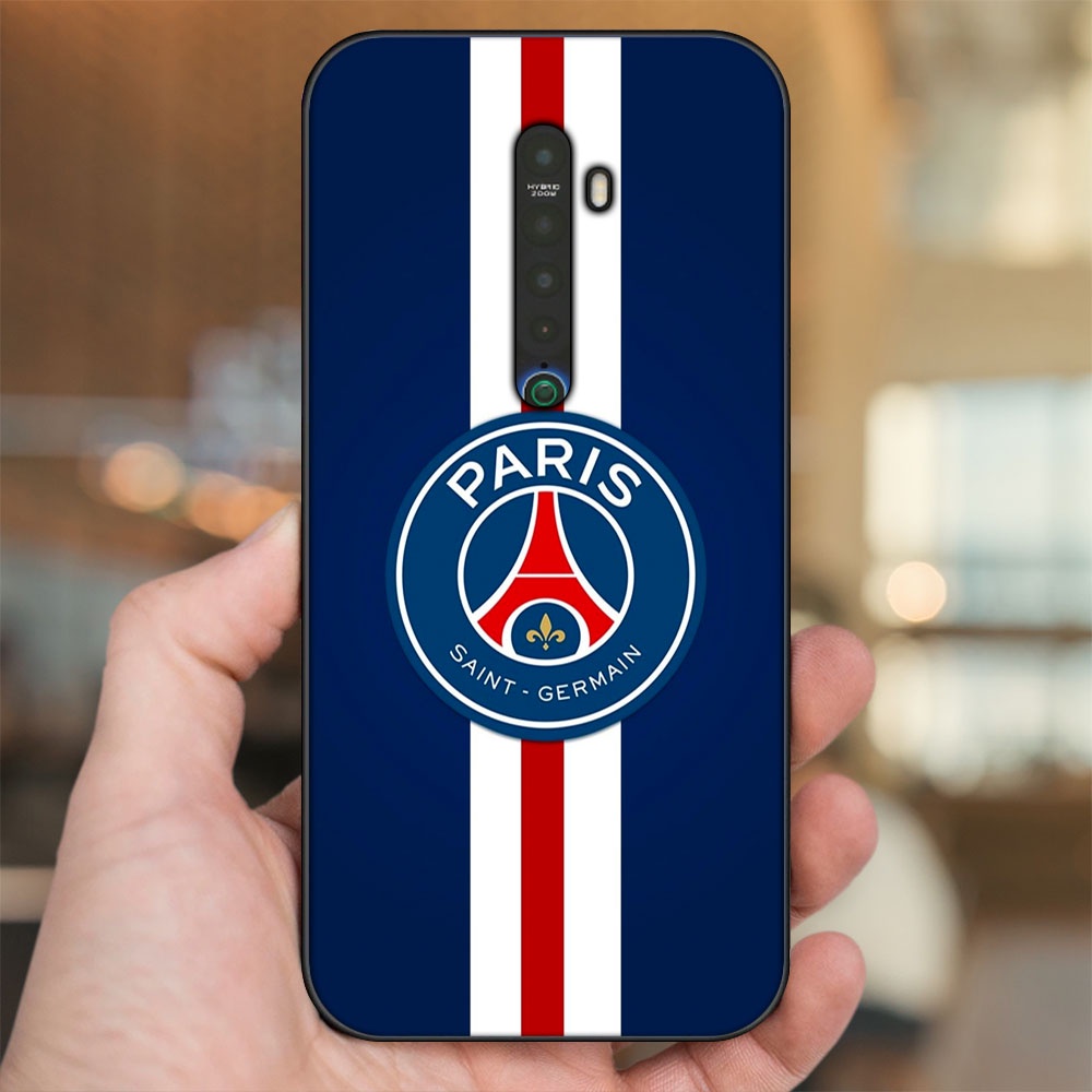 Ốp lưng Oppo Reno 2 viền đen in hình CLB Bóng Đá PSG Paris Saint Germain
