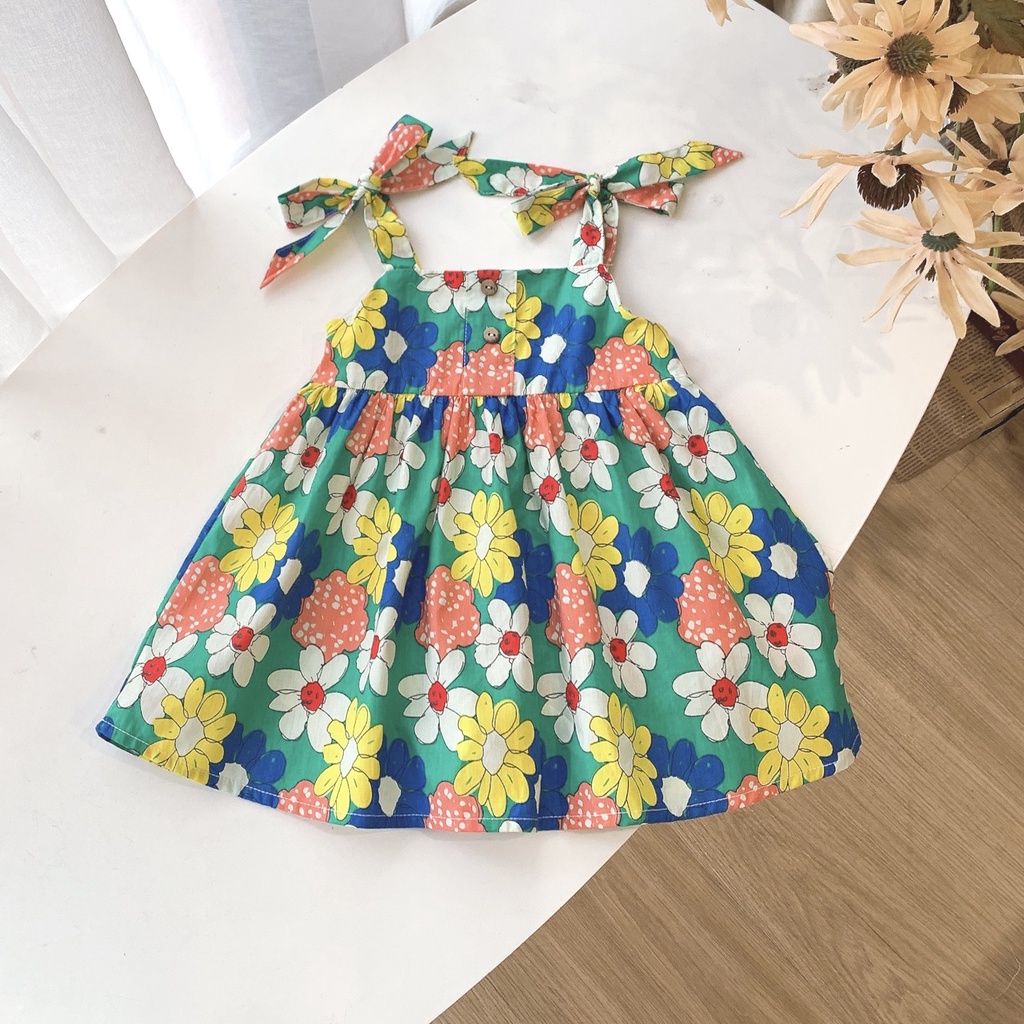 Váy 2 dây lưng kéo khóa opkids