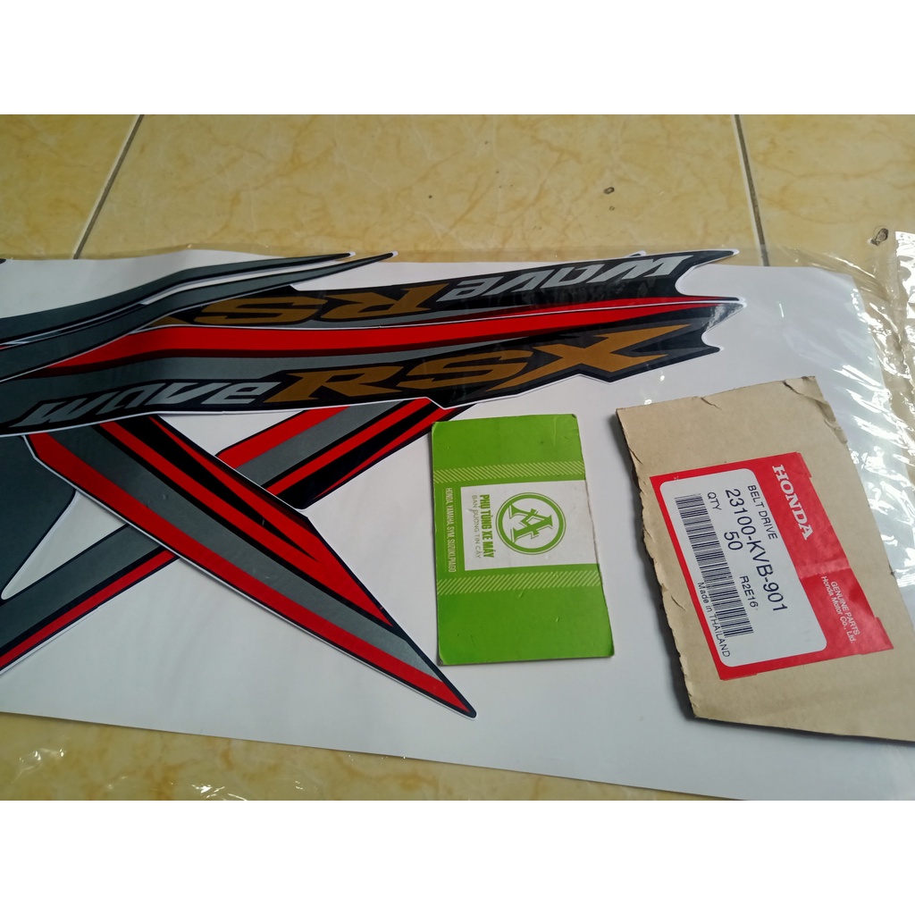 Bộ tem Wave Rsx 110 màu đỏ 2014