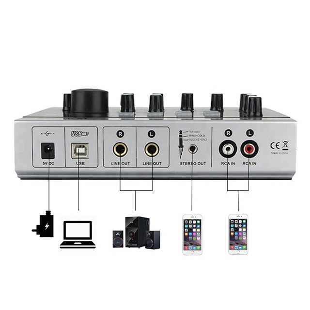 Sound Card Alctron U16K MK3 - Thu Âm chuyên nghiệp, Livestream hát karaoke trên điện thoại, máy tính - Chính Hãng