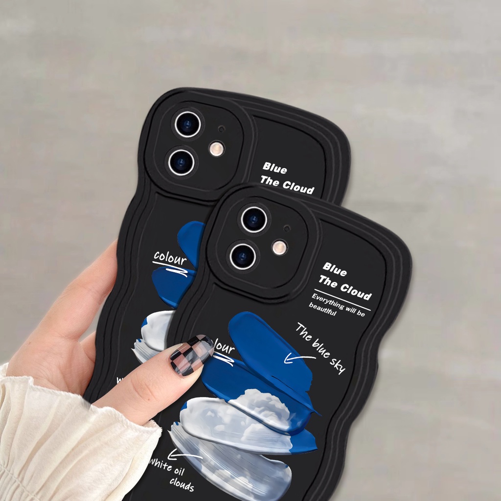 Ốp Điện Thoại Viền Gợn Sóng Chống Dấu Vân Tay Cho iPhone 11 12 13Pro 14 7plus 8plus xr xs xsmax 7 6 8G 11Promax 12Pro 14plus 13Promax