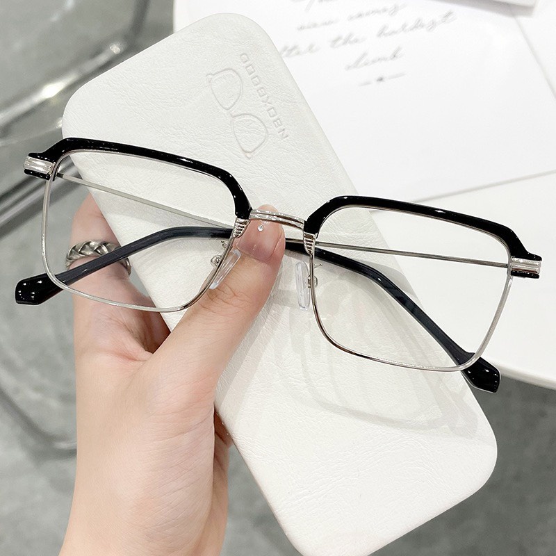 Mắt Kính Gọng Cận Form Vuông GM Look 671 Gọng Mảnh Kiểu Dáng Hàn Quốc