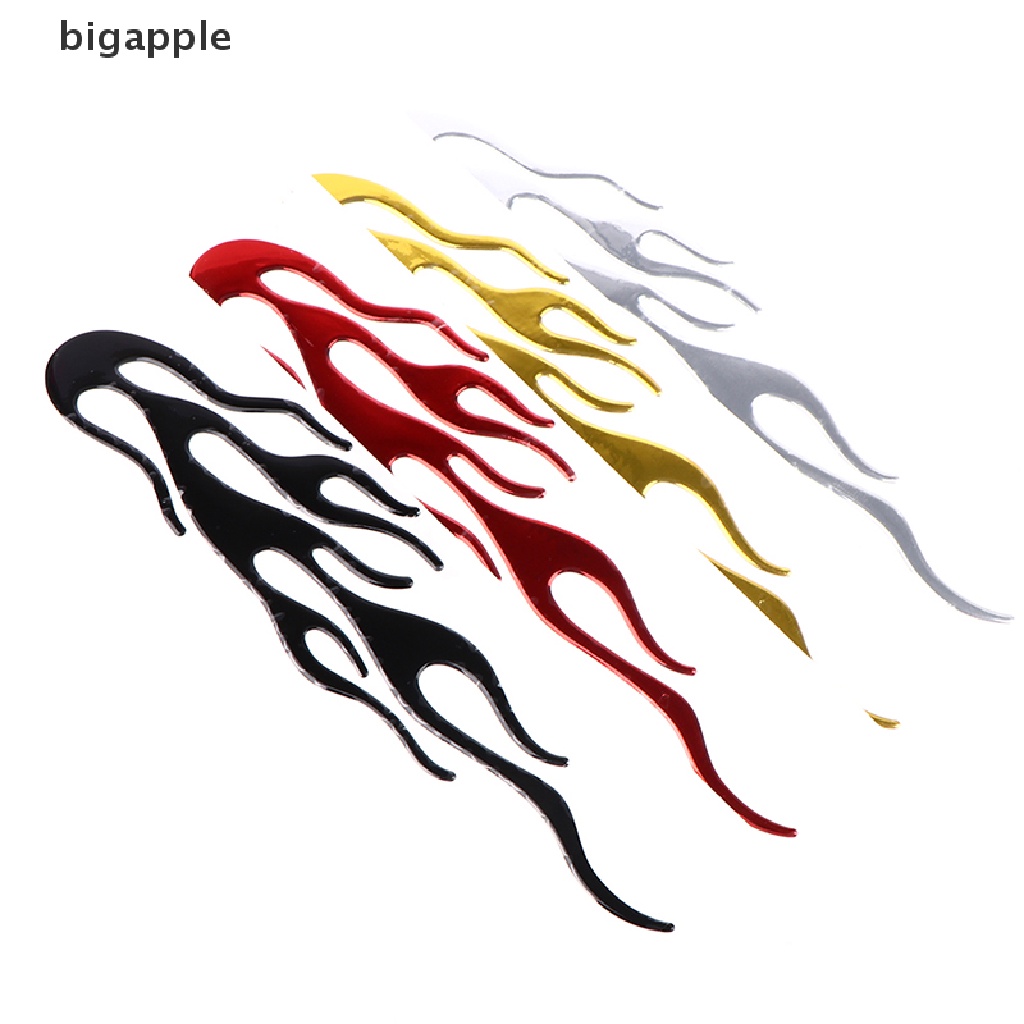 Miếng Dán Đề Can Vinyl Hiệu Ứng Lửa 3d Phản Quang Kích Thước 20 * 4CM Trang Trí Xe Hơi Xe Máy