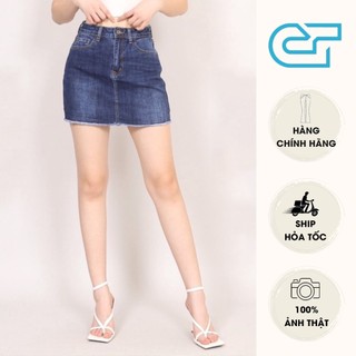 Quần giả váy jean trơn gấu tua 4 màu tùy chọn CP46, CT JEANS
