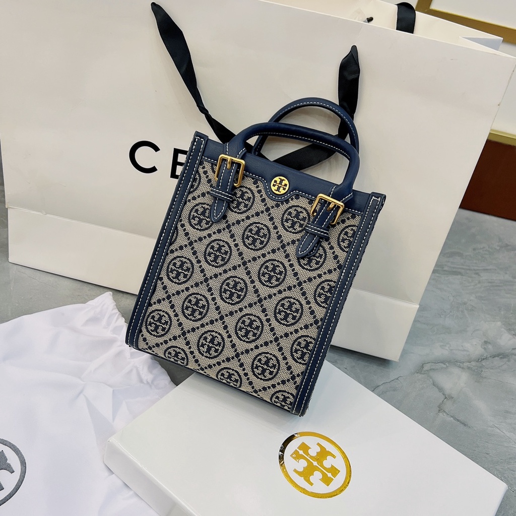 Toryburch Mini T Monogram Tote 2 Màu
