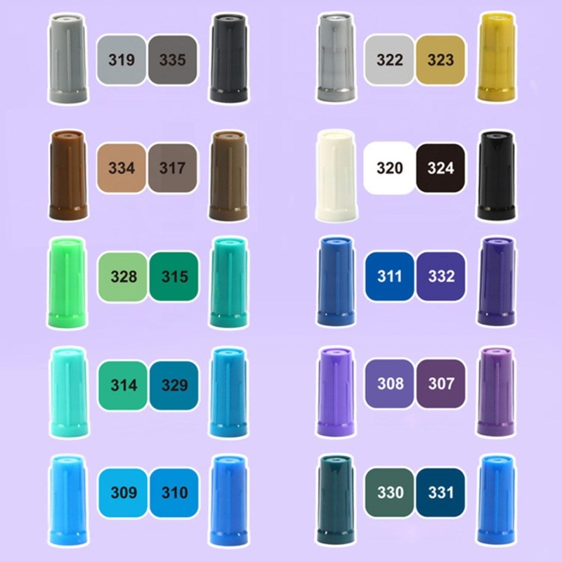 Set 36 Bút Đánh Dấu Hai Đầu Lâu Trôi Nhanh Khô Nhiều Màu Sắc Dành Cho Trẻ Em