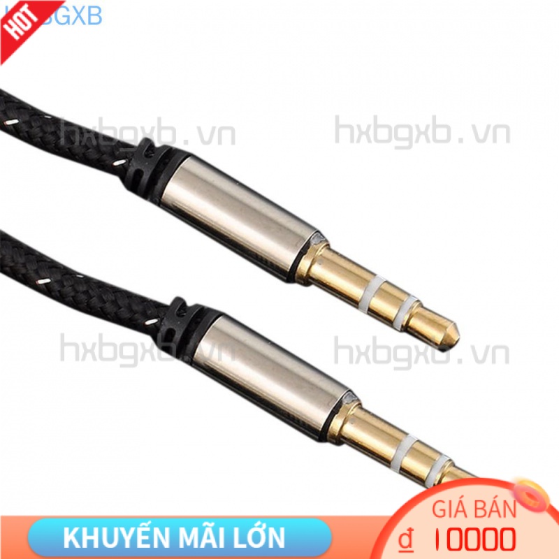 Dây Cáp Âm Thanh Chuyển Đổi Từ Đầu Cắm 3.5mm Sang Cổng Cắm 3.5mm Dài 1m Chuyên Dụng