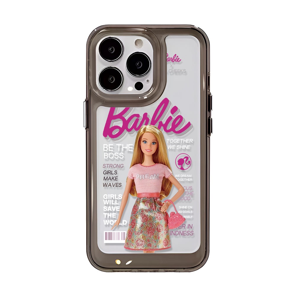 Ốp Điện Thoại Trong Suốt Hình Búp Bê Barbie Cho iphone 14ProMax 13 11 12 7Plus X XR XS Max