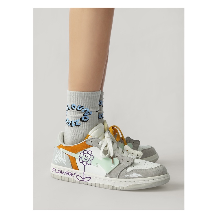 Giày Cat & Sofa Chính Hãng 🔴SIMPLE SNEAKER🔴 Giày Sneaker Cat&Sofa Flower Green Rose Xanh Lá Phong Cách Đường Phố AC227