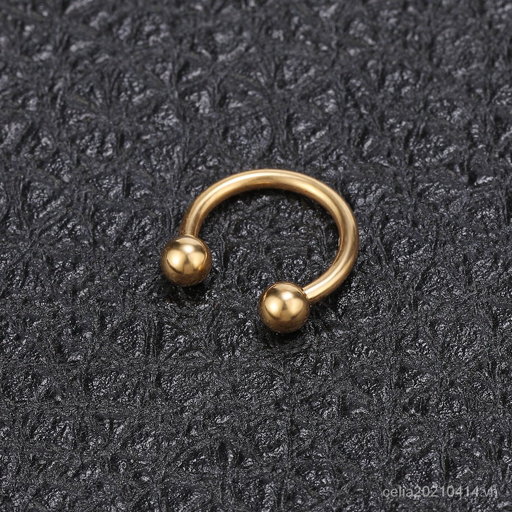 Khuyên Xỏ Mũi / Lông Mày Bằng Thép Titan Thông Dụng