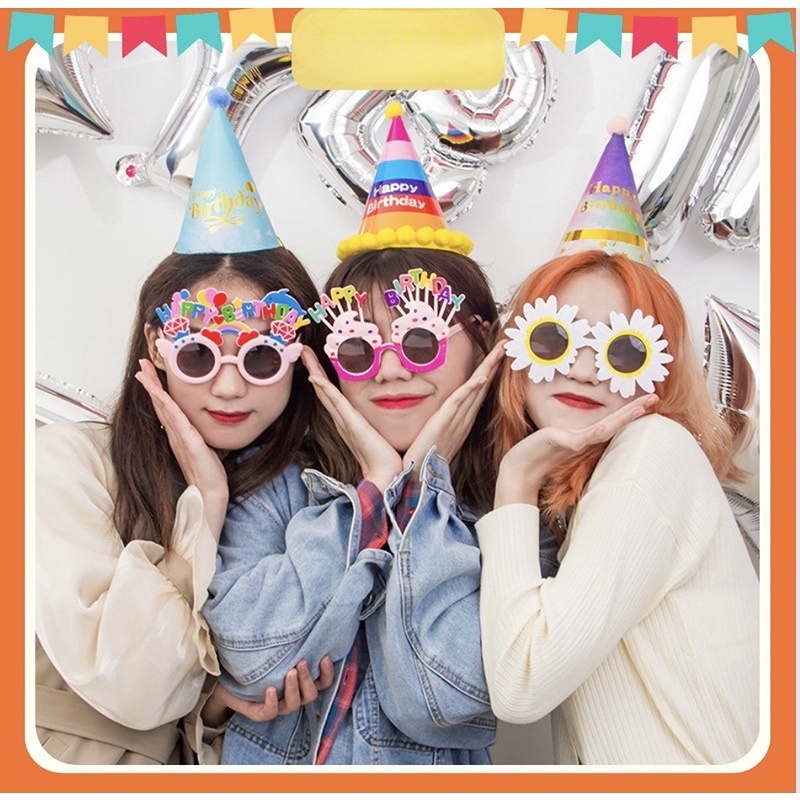 Kính Sinh Nhật, Mắt Kính Chữ HAPPY BIRTHDAY Dành Cho Tiệc Sinh Nhật, Chụp Ảnh Dễ Thương Cute Hot Trend RYT
